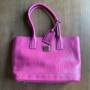 Dooney & Bourke Pink Embossed Large Tote